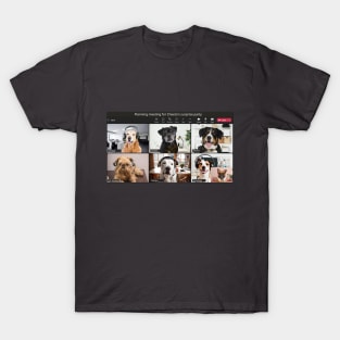 Puppy Zoom Call T-Shirt